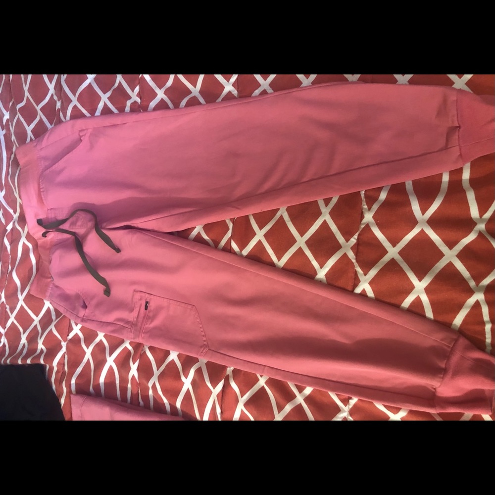 Figs Zamora Jogger in Small - Hot Coral (Retired)